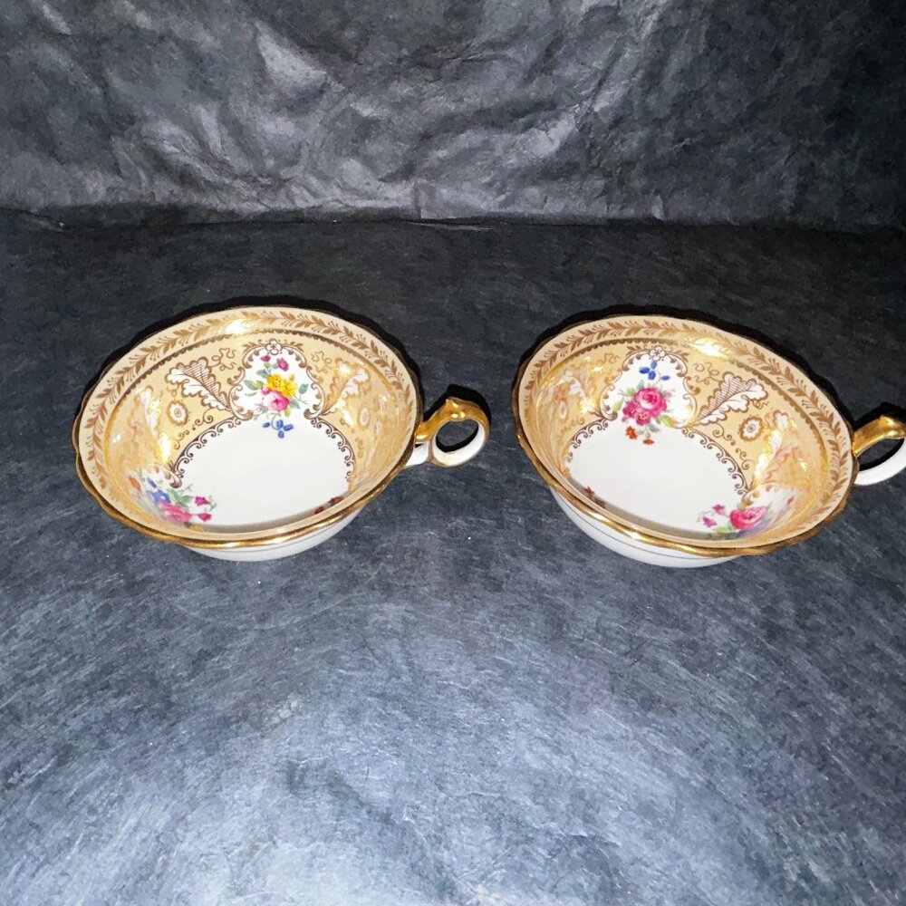 Tiffany & Co New York by Cauldon Ltd, Pair of Tea Cups/saucers RARE and Vintage